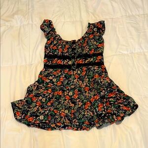 Angie Girls Floral Button-Up Dress